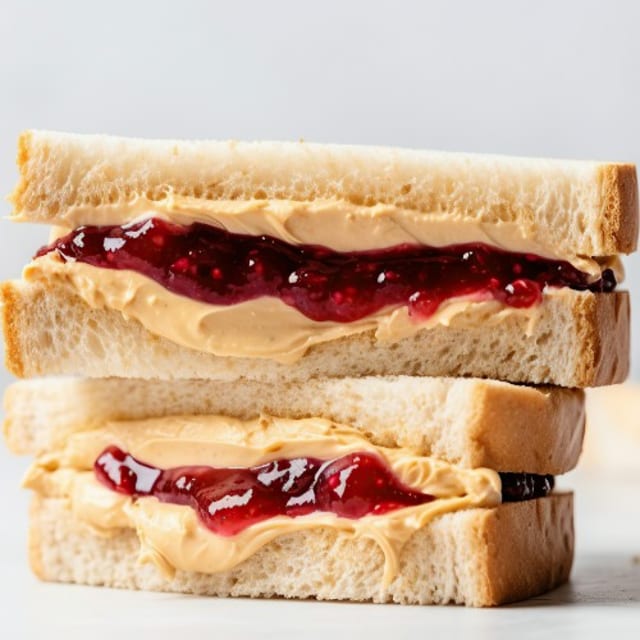 Sandwich Jamón y Queso / Cheese and Jam Sandwich.