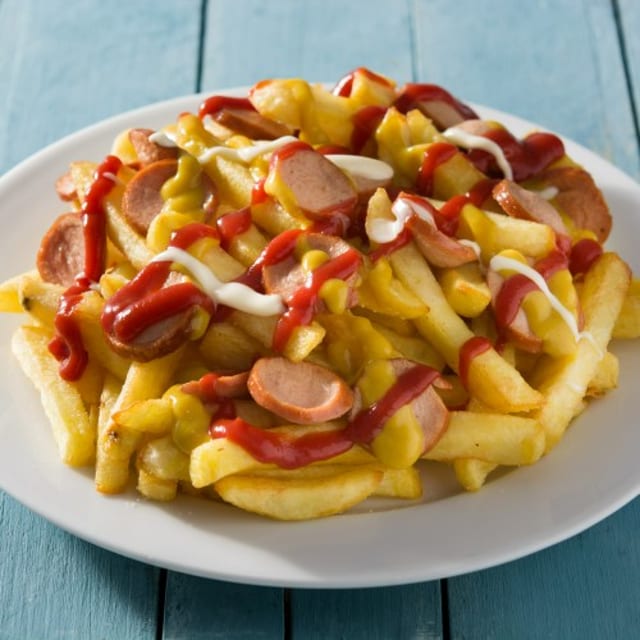 Salchipapas / Sausage and Fries.