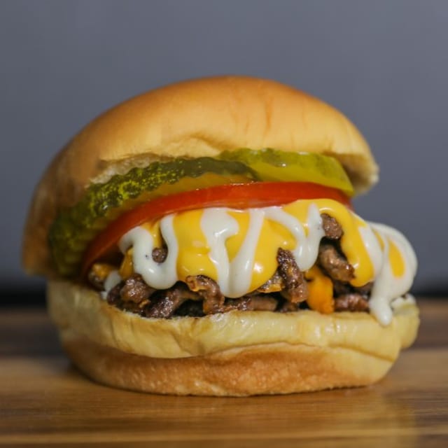 Chimi / Dominican-style Burger.
